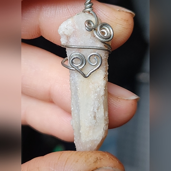 Beautiful Druzy Quarts Neclace Pendant Hand-made - Picture 2 of 10